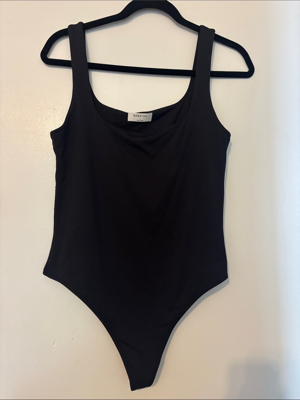 Babaton Thong Black Bodysuit